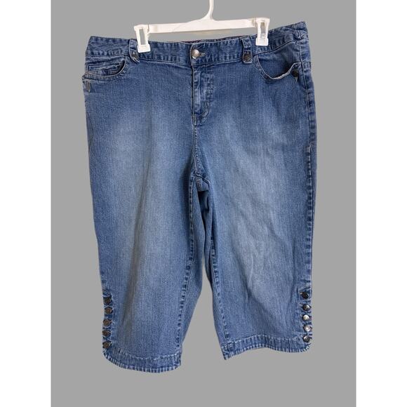 Westport Woman Demin Capri Jeans Size 18W - Picture 1 of 8